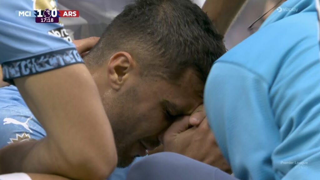 😢 Rodri in tears as He Suffers Painful Ankle Injury vs Arsenal!