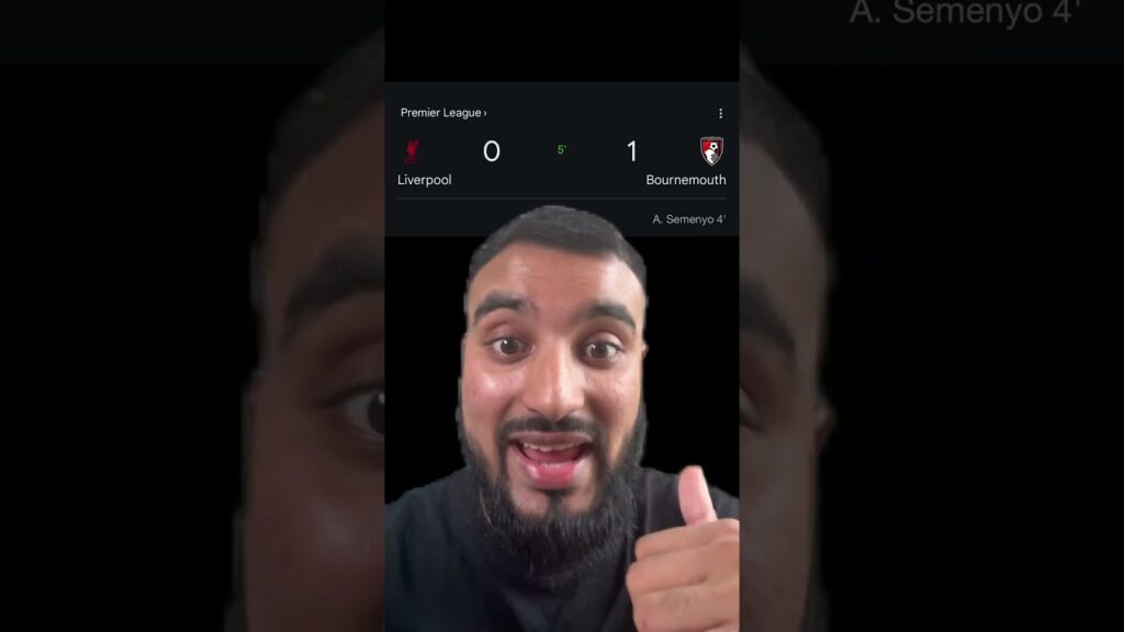 Semenyo goal Vs Liverpool #semenyo #bournemouth #liverpool