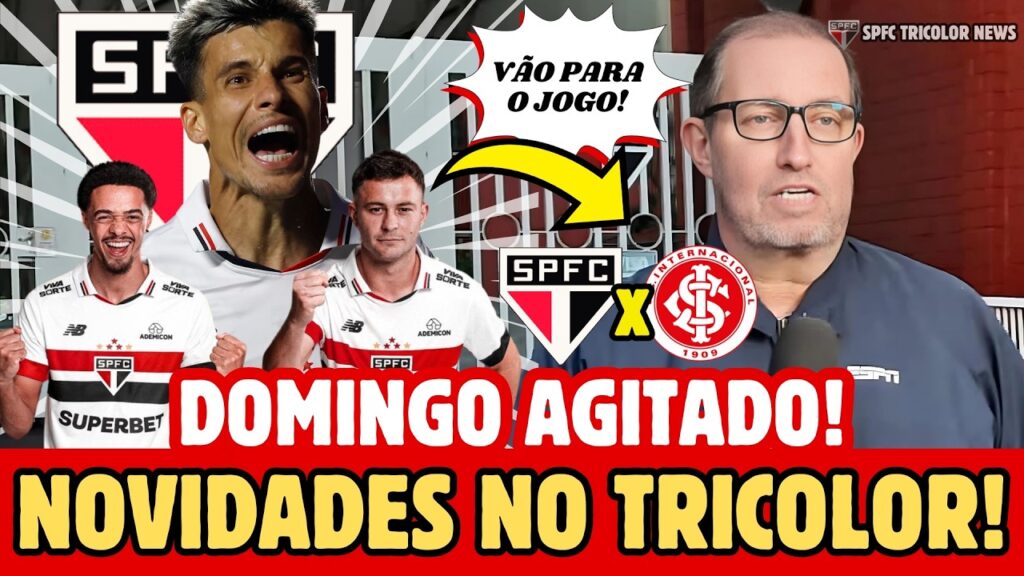 ÓTIMA NOTÍCIA! São Paulo FC Escalado Para Confronto! Rafael Renova? Alex Sandro é Ruim Demais!