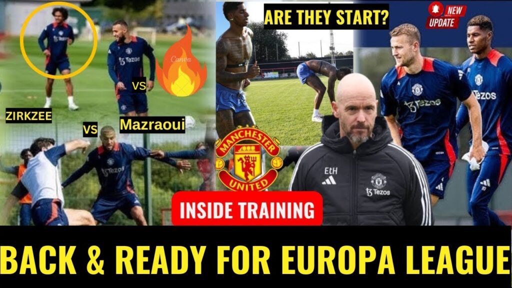 BREAKING✅Leny Yoro, Hojlund, Ugarte,Shaw,Malacia, Man United training, injury News & Return Dates📅