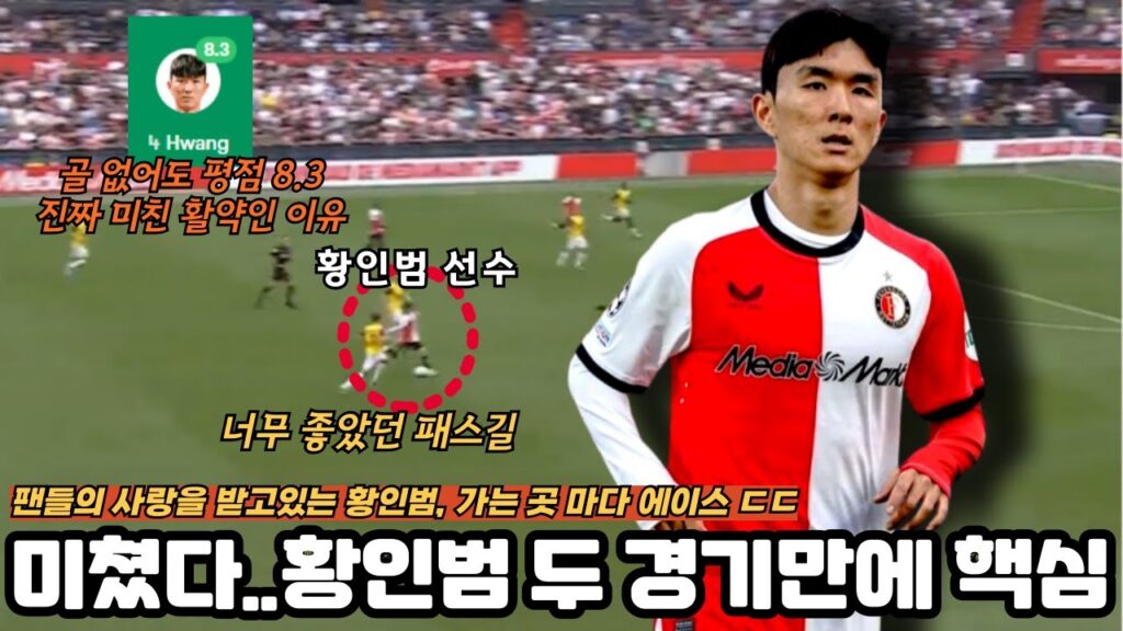 미쳤다!! 황인범 리그 데뷔전에서 놀라운 활약! 혼자서 중앙 씹어 먹은 그의 활약!