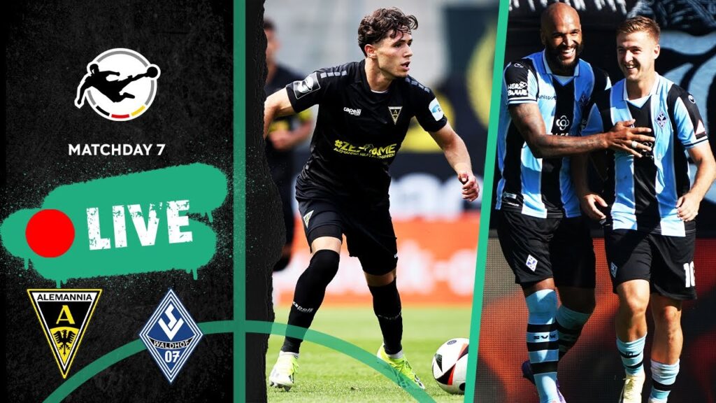 LIVE 🔴 Alemannia Aachen vs. Waldhof Mannheim | Full Game | 3rd Division 2024/25