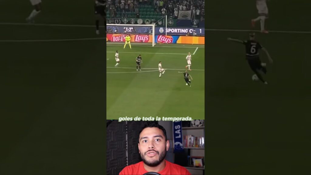 GOLAZO de ZENO DEBAST en el SPORTING CP 2-0 LILLE #futbol #championsleague #ucl #sporting #lille