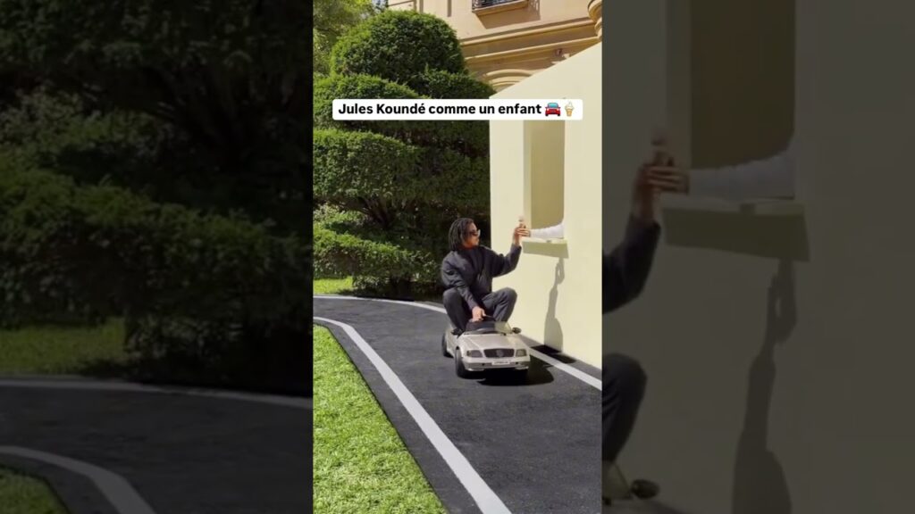 Jules Koundé comme un enfant 🚘🍦✨ #shorts
