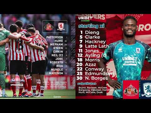 Sunderland VS Middlesbrough - EFL Championship 2024/25 - Talksport commentary