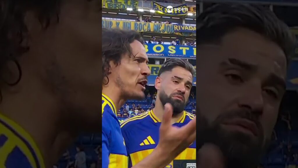 El enojo de Edinson Cavani con el árbitro Ramírez tras el gol anulado a Boca