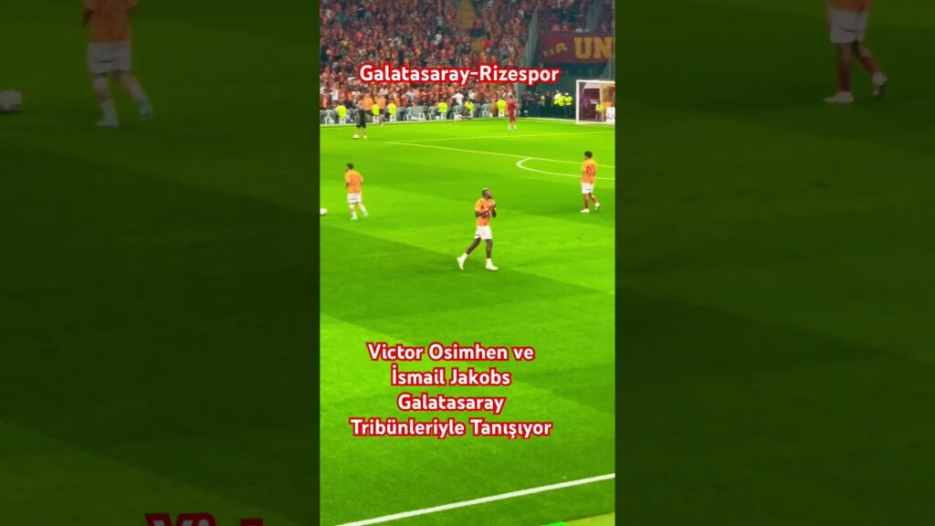 Victor Osimhen ve İsmail Jakobs Galatasaray Tribünleriyle Tanışıyor💛❤️ #galatasaray #osimhen