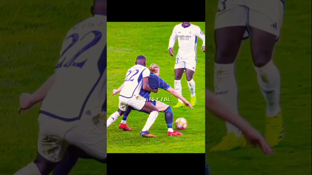 Haaland Vs Rudiger 💀 #shorts #shortsfeed #shortsvideo #football #edit #fypシ゚
