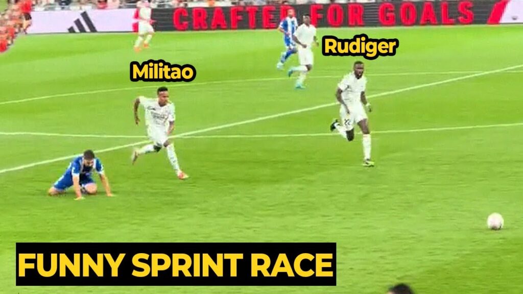 Rüdiger humorously challenged Éder Militão to a sprint race after Militão fouled an Alavés player