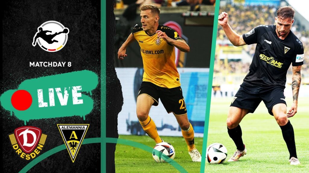 LIVE 🔴 Dynamo Dresden vs. Alemannia Aachen | Full Game | 3rd Division 2024/25