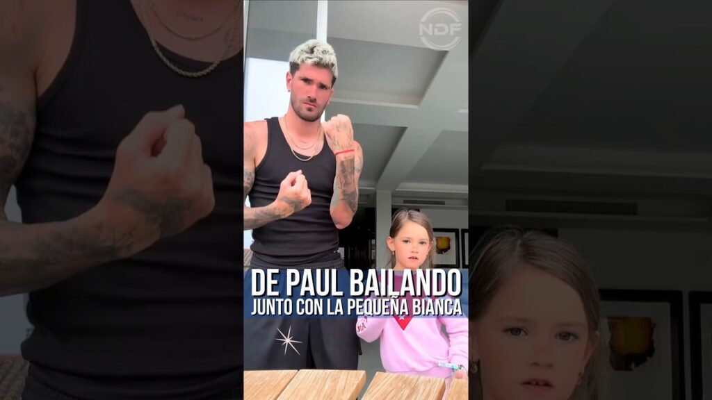 Rodrigo De Paul se animó a bailar con su pequeña amiga Bianca 😍