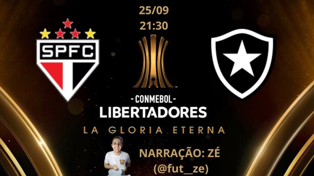 SÃO PAULO 1 (4) X (5) 1 BOTAFOGO - COPA LIBERTADORES - QUARTAS DE FINAL (VOLTA) - AO VIVO