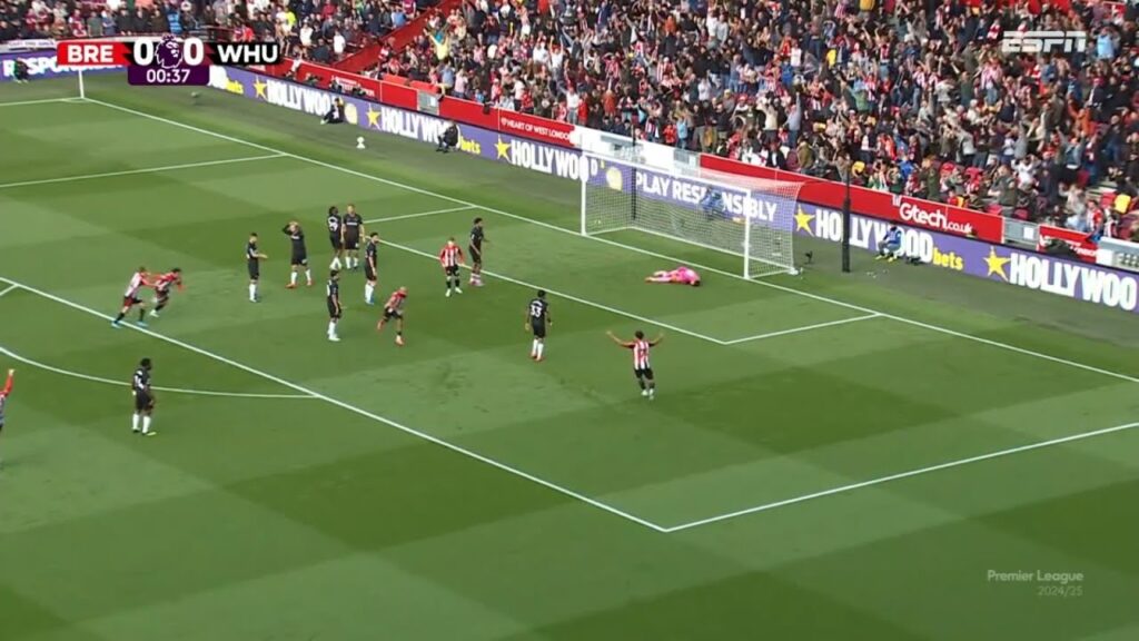 Bryan Mbeumo First Minute Goal | Brentford vs West Ham 1-0 Highlights Goals | Premier League 2024/25