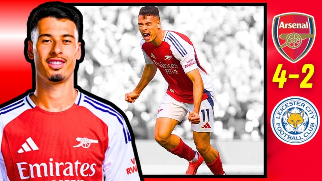 Gabriel Martinelli ELECTRIC vs Leicester | Player Match Report | Arsenal 4-2 Leicester