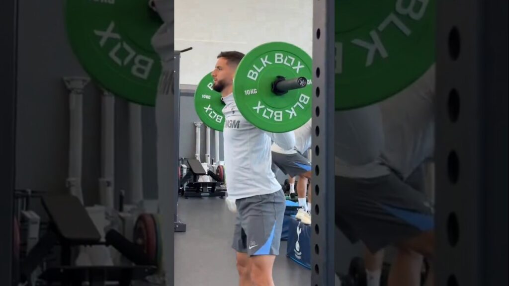RODRIGO BENTANCUR: The Spurs Midfielder Working Hard in the Gym Ahead of Away Game at Man Utd