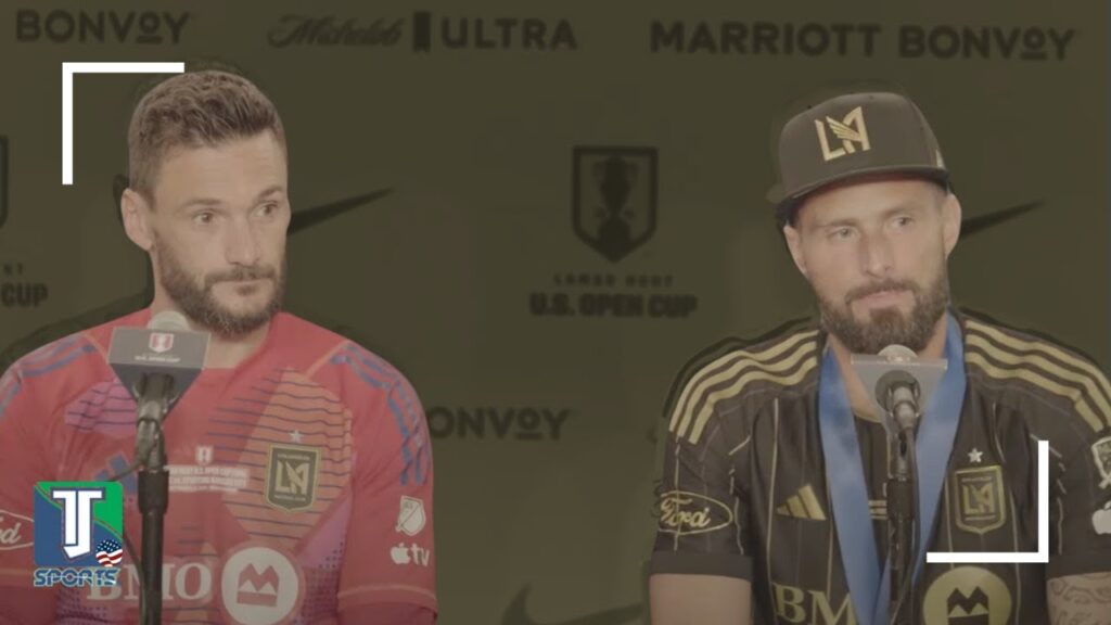 Olivier Giroud & Hugo Lloris REACT to WINNING their FIRST TROPHY in the USA