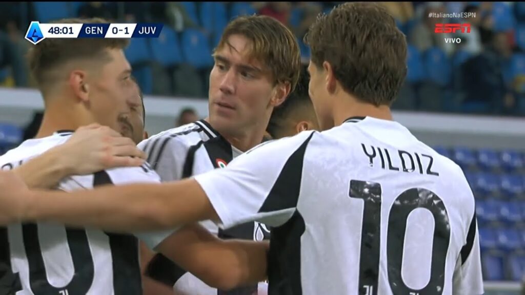 Dušan Vlahović Goal | Genoa vs Juventus 0-1 Highlights | Serie A 2024/25