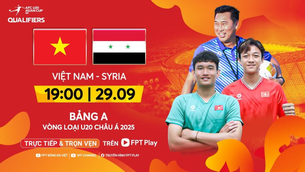 🔴Trực tiếp: U20 Việt Nam - U20 Syria | Vòng loại U20 Châu Á 2025 - AFC U20 Asian Cup 2025