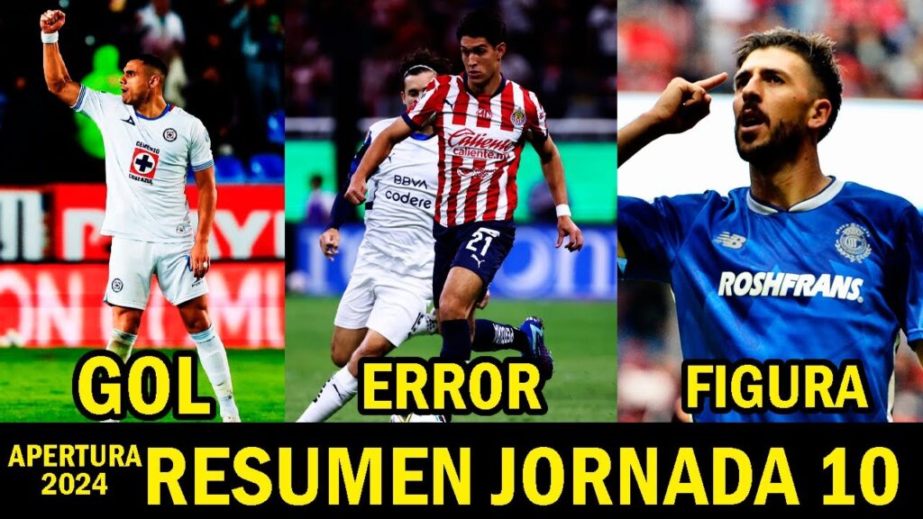 RESUMEN JORNADA 10 APERTURA 2024 | ACCIÓN GOL, ERROR Y FIGURA APERTURA 2024 LIGA MX RESUMEN COMPLETO