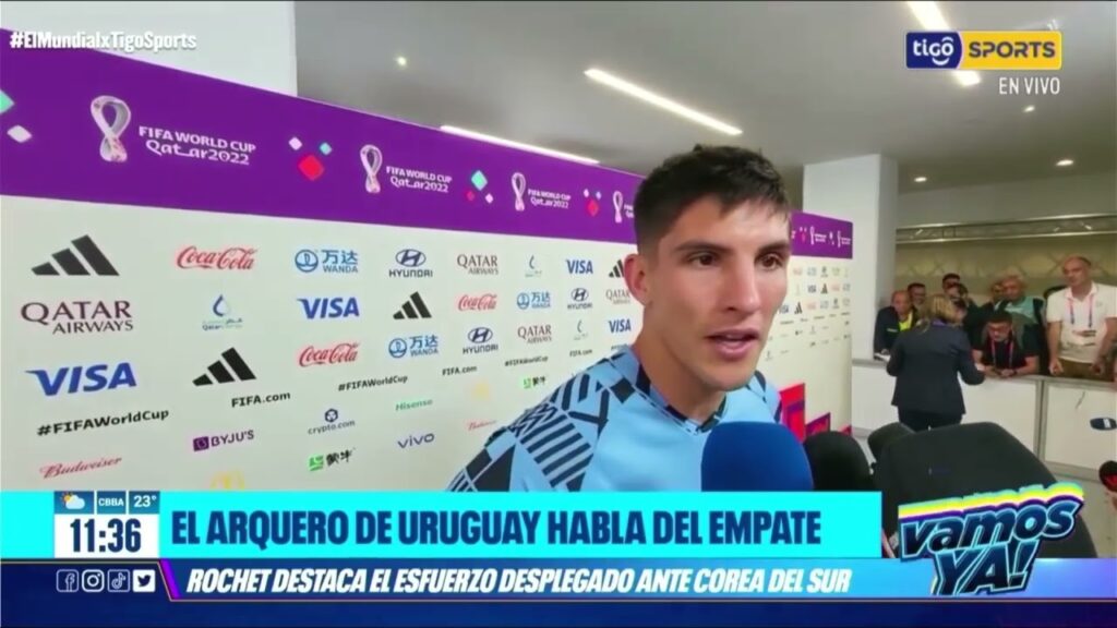 Arquero de Uruguay habla del empate. Rochet destaca el esfuerzo desplegado ante Corea del Sur.