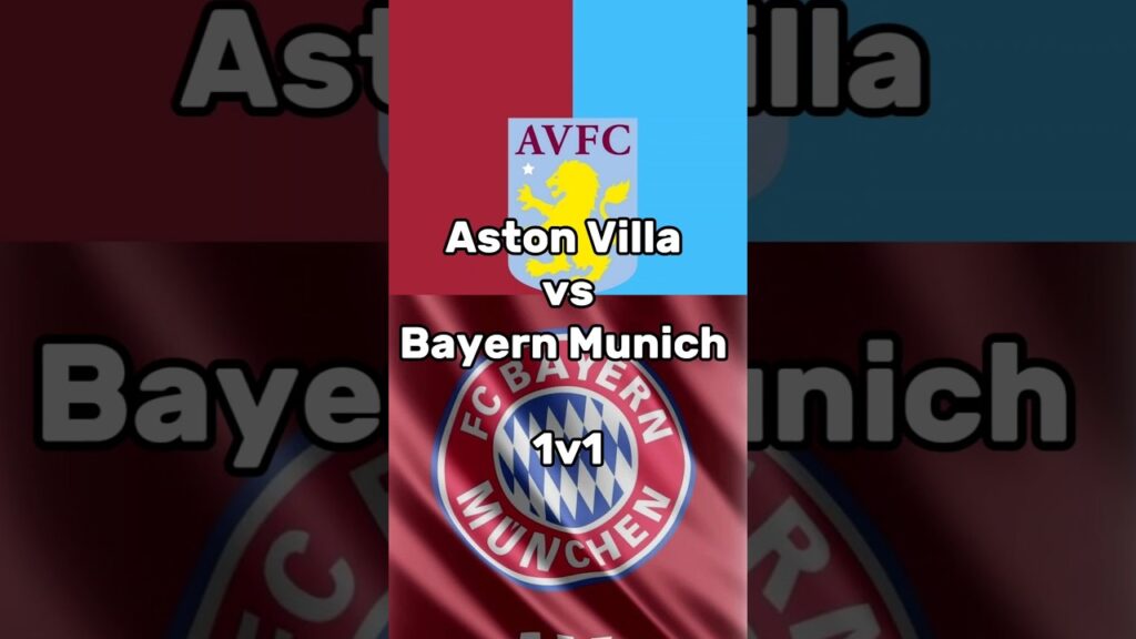 Bayern Munich vs Aston Villa 1v1 ⚽🔥 | #uefachampionsleague #ChampionsLeague #ucl #bayernmunich