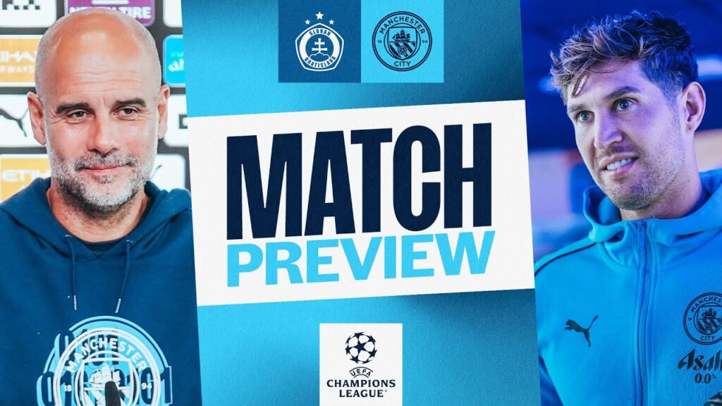 WATCH LIVE! | JOHN STONES AND PEP GUARDIOLA! | SLOVAN BRATISLAVA PRESS CONFERENCE