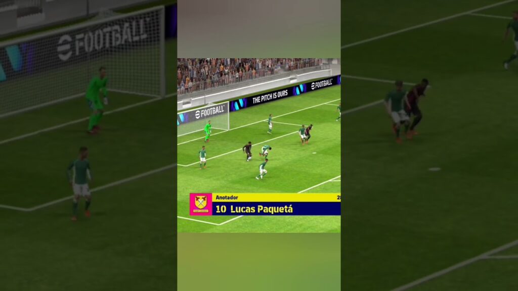 El defensa se confió y Lucas Paqueta anoto #lucaspaquetá #efootball2024 #efootball #football #shorts