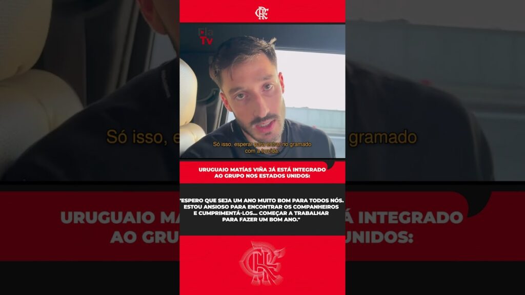 Confira as primeiras palavras de Matías Viña como atleta do Flamengo