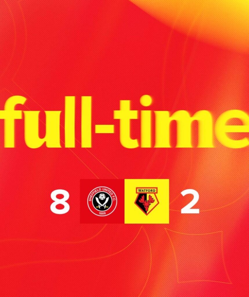 Blades u21s win 8-2 vs Watford!