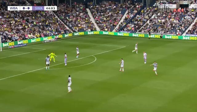 All 31 passes in the build-up to Jason Molumby's goal for West Bromwich Albion against Swansea on Saturday