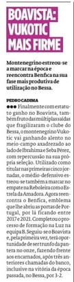 Boavista na imprensa desportiva - 20/09/2024