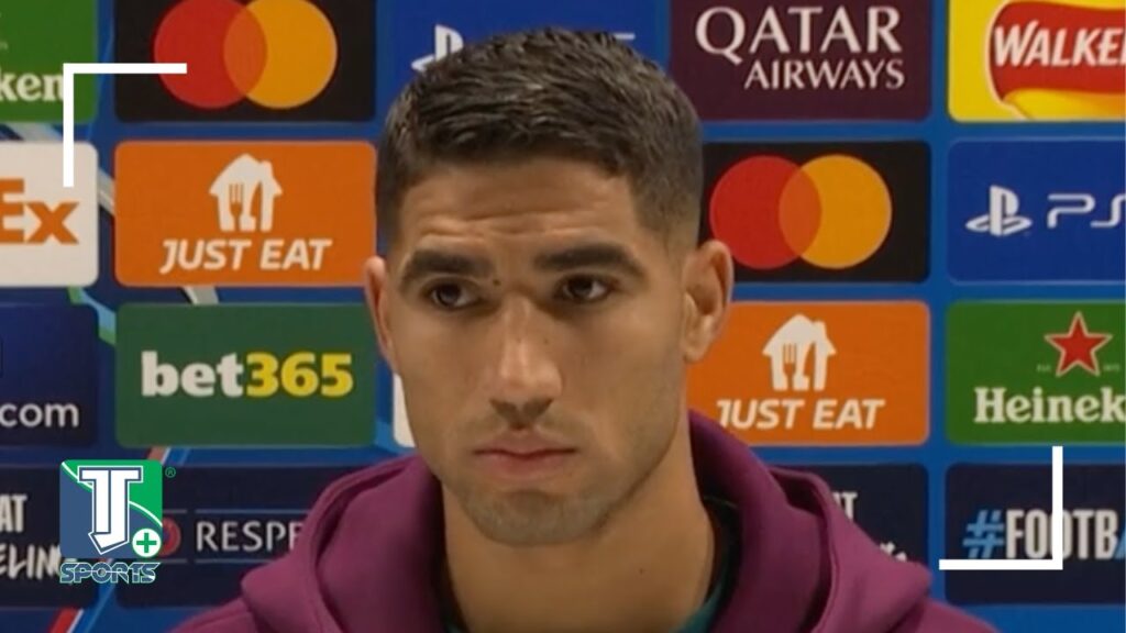 Achraf Hakimi réagit à l'absence d'Ousmane Dembélé lors du match du PSG contre Arsenal