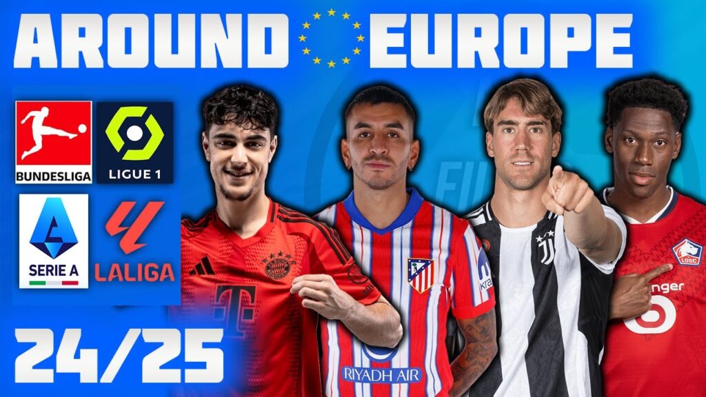 CHAOS IN MADRID DERBY DRAW! JONATHAN DAVID HAT-TRICK & MUCH MORE! | AROUND EUROPE 24/25