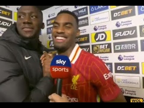 Ibrahima Konate & Ryan Gravenberch Post Match Interview Wolverhampton vs Liverpool 1-2