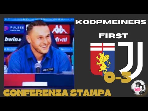 GENOA - JUVENTUS 0-3 / Conferenza stampa di Koopmeiners