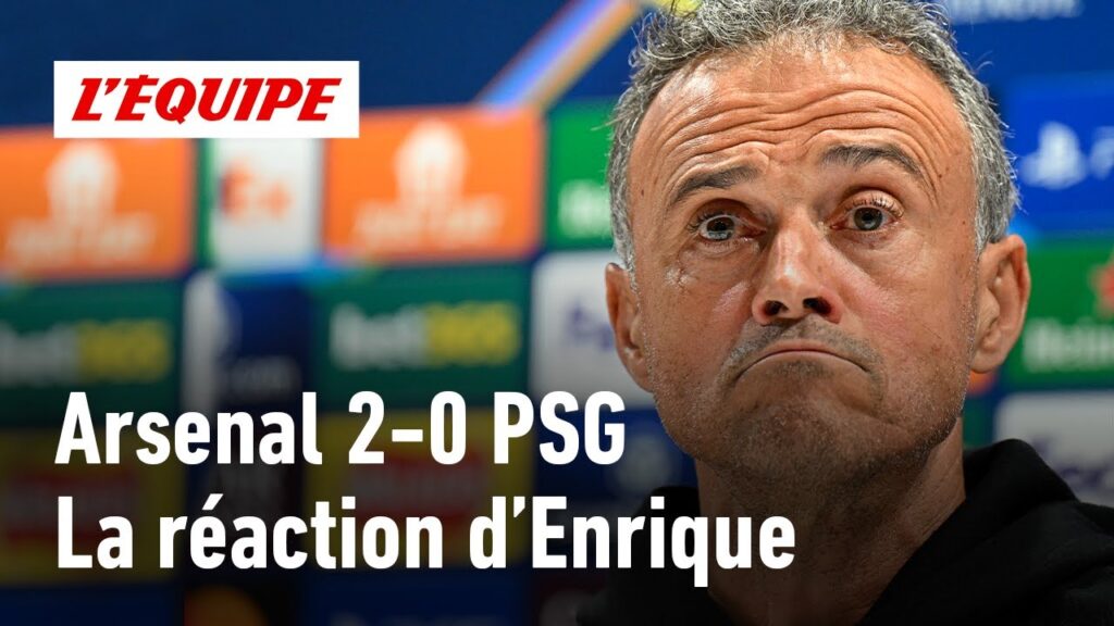 Le constat implacable de Luis Enrique après le revers contre Arsenal : "L'adversaire était meilleur"