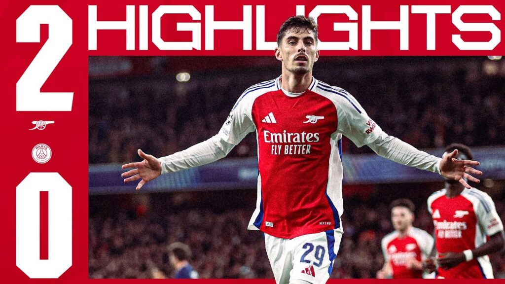 BIG CHAMPIONS LEAGUE WIN 🔥 | HIGHLIGHTS | Arsenal vs PSG (2-0) | Havertz & Saka | UCL