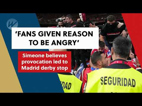 Atletico boss Simeone believes provocation led to Madrid derby stoppage |Soccer | WSS