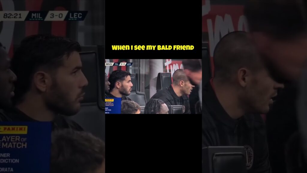 Theo Hernandez, Alvaro Morata, and the irresistibility of a bald head #morata #theo #acmilan #calcio
