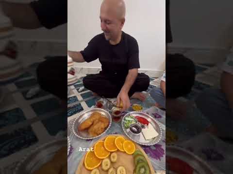 On a boat trip arat hosseini  #football #arathosseini