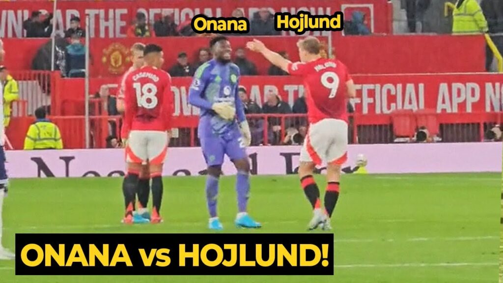 Unseen footage VIRAL Andre Onana ARGUING with Hojlund while Mount received treatment vs Spurs