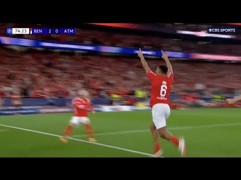Alexander Bah Goal, Benfica vs Atlético Madrid (4-0) All Goals and Extended Highlights