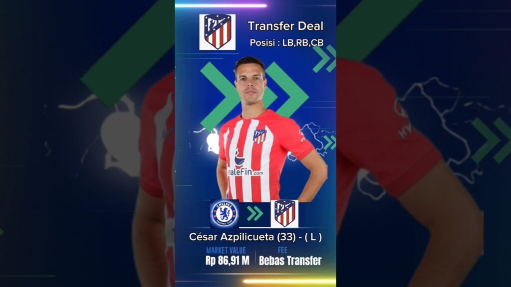 Windows Transfers 2023!! César Azpilicueta #shorts #windowstransfers2023