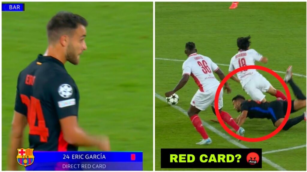 Eric Garcia Red Card Against AS Monaco 😠