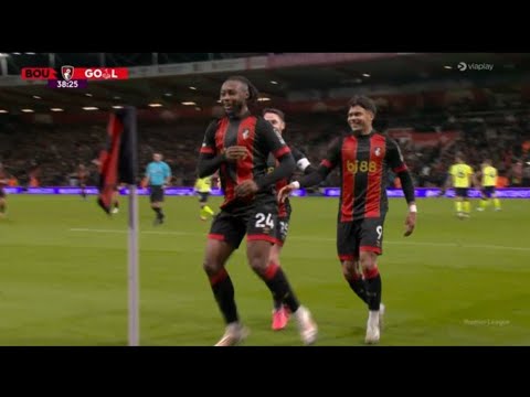 Antoine Semenyo Goal, Bournemouth vs Southampton (3-1) All Goals and Extended Highlights