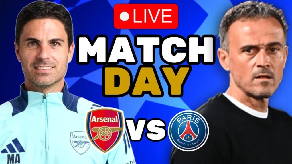 ARSENAL VS PSG UEFA CHAMPIONS LEAGUE PRE MATCH BUILD UP!