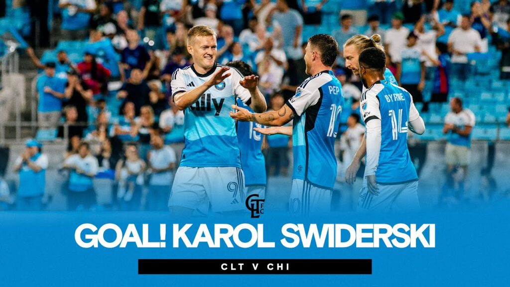 GOAL! Karol Swiderski's Give and GOal | Charlotte FC vs Chicago Fire