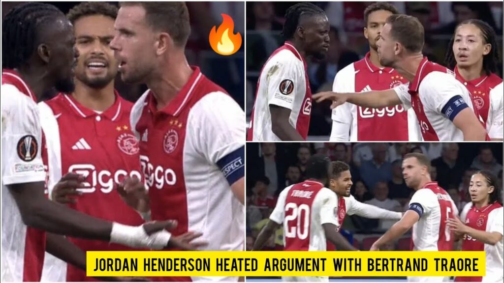 🔥 Jordan Henderson HEATED ARGUMENT with BERTRAND TRAORE during Ajax vs Besiktas Europa League match