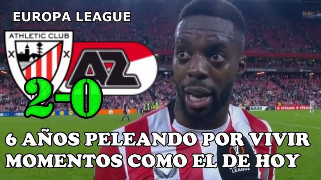 Iñaki Williams Habla de su Celebración con su Hermano Nico en Europa League Athletic 2-0 Az