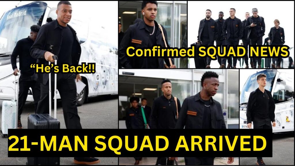 Mbappe is Back 🔥,Vini Jr,Endrick,Bellingham| Real Madrid 25-Man squad ARRIVED Lille| FIND OUT SQUAD👀
